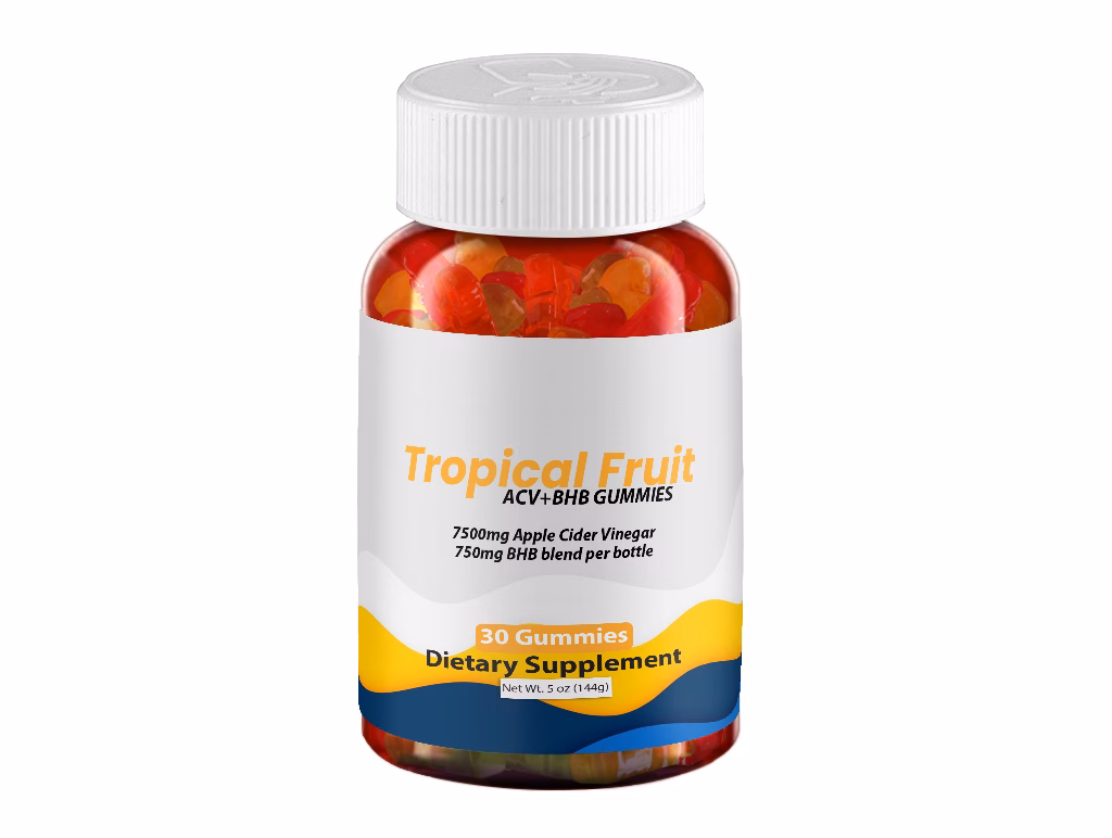 Tropical Fruit ACV+BHB Gummies (1 Bottle)